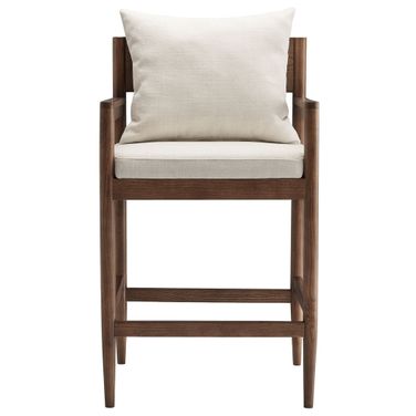 Remington Wood Counter Stool In Salt