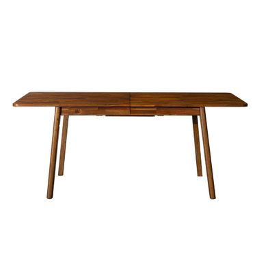 Remix 86 Inch Extension Dining Table In Brown