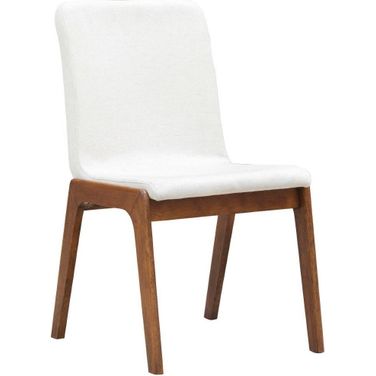 Remix Dining Chair Set of 2 In Cream Fabric