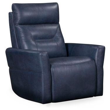 Remmington Power Swivel Glider Recliner with Power Headrest In Vintage Navy