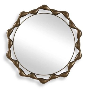 Remolino Round Mirror In Bronze