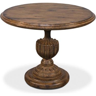 Renaissance Brown 40 Inch Pedestal Dining Table