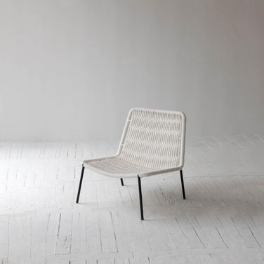Renaissance White Loom Side Chair