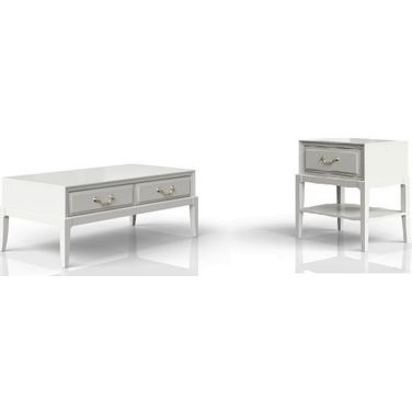 Renascence Occasional Table Set In White