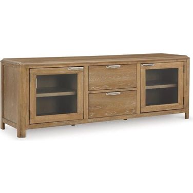Rencott 80 Inch TV Stand In Light Brown