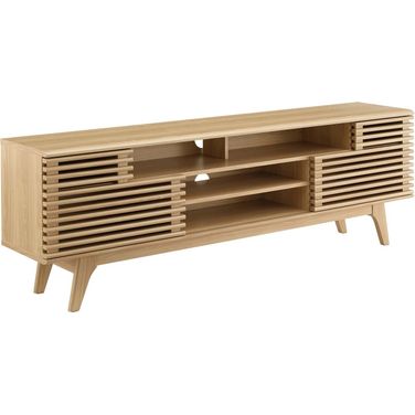Render 71 Inch Media Console Tv Stand In Oak