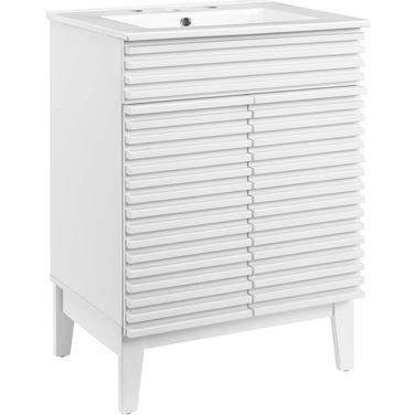 Render Bathroom Vanity In White