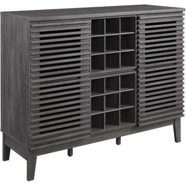 Render Charcoal Bar Cabinet