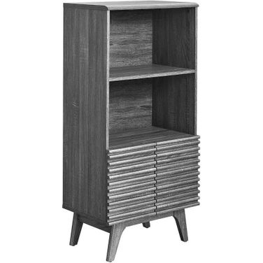 Render Display Cabinet Bookshelf In Charcoal