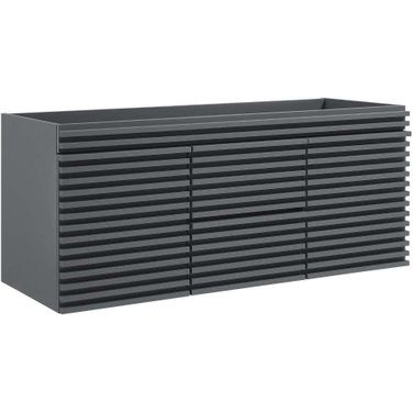 Render Gray 48 Inch Wall-Mount Bathroom Vanity Cabinet