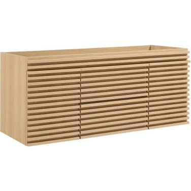 Render Oak 48 Inch Wall-Mount Bathroom Vanity Cabinet EEI-5866-OAK