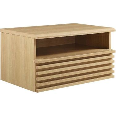 Render Wall Mount Nightstand In Oak