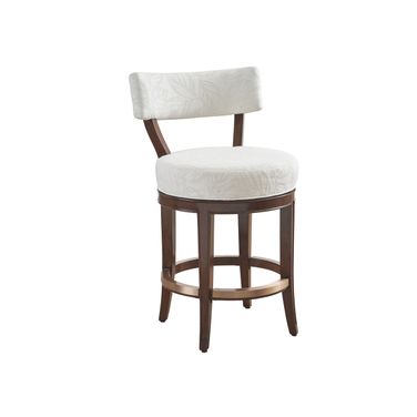 Rendezvous Giles Upholstered Swivel Counter Stool