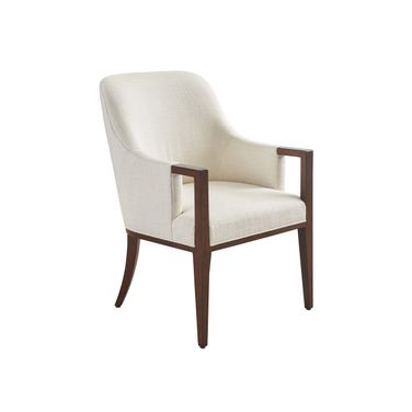 Rendezvous Lambeth Upholstered Arm Chair In Cream