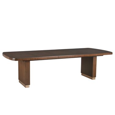 Rendezvous Portman Double Pedestal Dining Table In Brown
