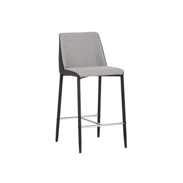 Renee Counter Stool In Armour Grey and Dark Slate