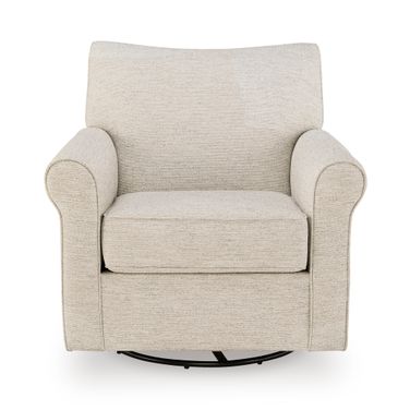 Renley Swivel Glider Accent Chair In Opal