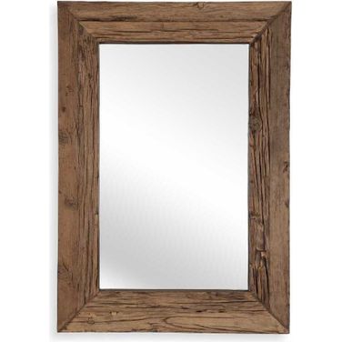 Rennick Large Reclaimed Pine Mirror In Woodtone