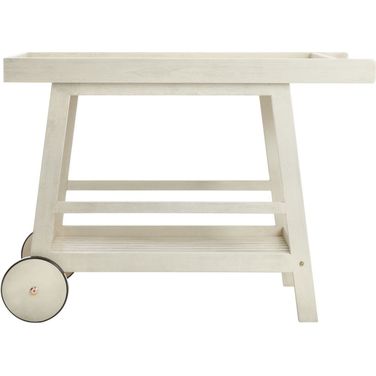 Renzo Indoor-Outdoor Bar Cart in White
