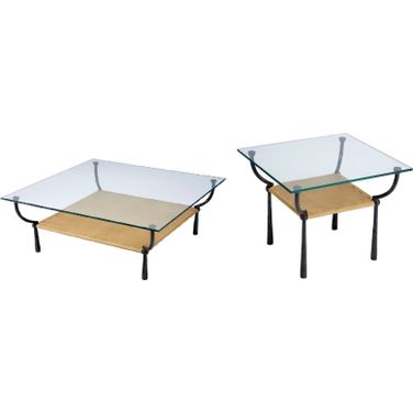 Renzo Occasional Table Set In Cashew
