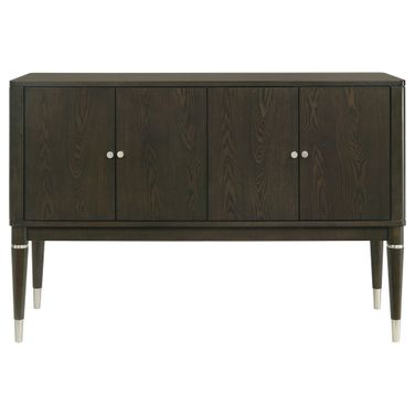 Reseda 4-Door Dining Sideboard Server with Shelves In Ash Brown
