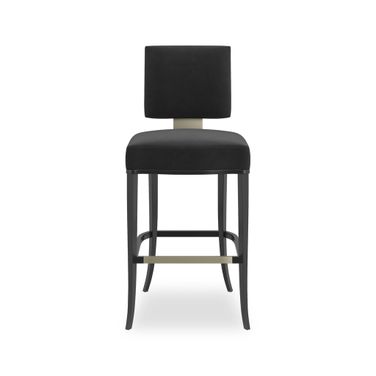 Reserved Seating Bar Stool In Black