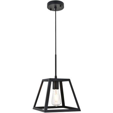 Resolute 1 Light Black Pendant LD4061D10BK