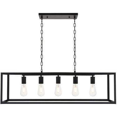 Resolute 5 Light Black Pendant LD4063D38BK