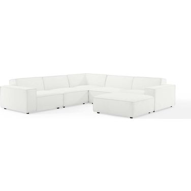 Restore 6-Piece Sectional Sofa In White EEI-4118-WHI