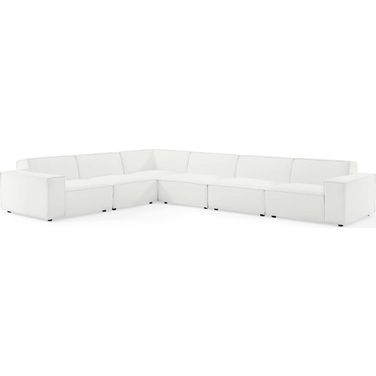 Restore 6-Piece Sectional Sofa In White EEI-4119-WHI