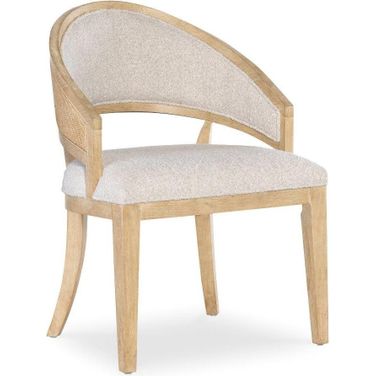 Retreat Cane Barrel Back Chair Set of 2 In Beige