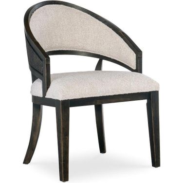 Retreat Cane Barrel Back Chair Set of 2 In Beige