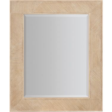 Retreat Landscape Mirror In Light Wood