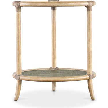 Retreat Raffia End Table In Green