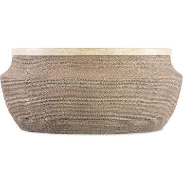 Retreat Round Cocktail Table In Brown