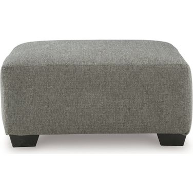 Revenna Oversized Accent Ottoman In Greystone