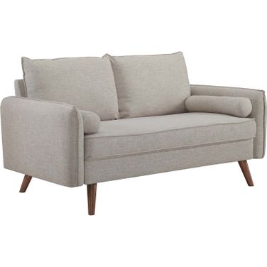 Revive Beige Upholstered Fabric Loveseat EEI-3091-BEI