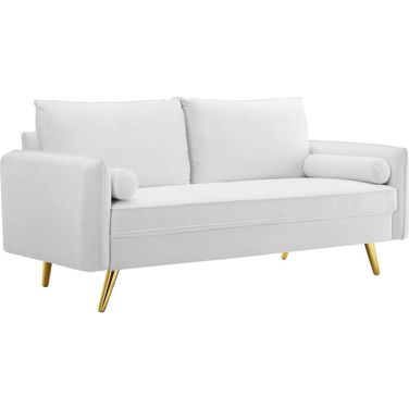 Revive Performance Velvet Sofa EEI-3988-WHI