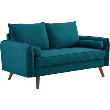 Revive Teal Upholstered Fabric Loveseat EEI-3091-TEA