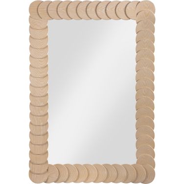 Revolve Oak Veneer Mirror In Natural