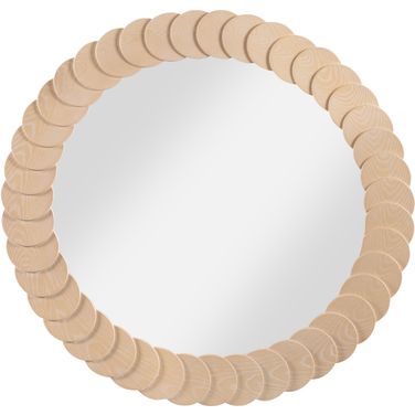 Revolve Oak Veneer Mirror In Natural