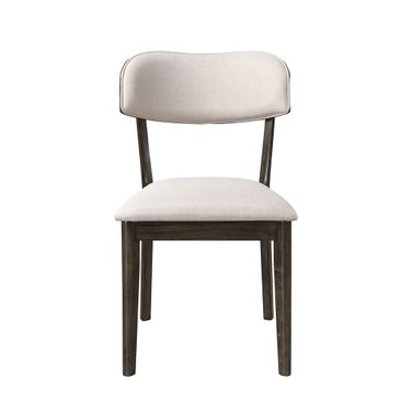 Rex Upholstered Dining Chairs Set of 2 In Brown