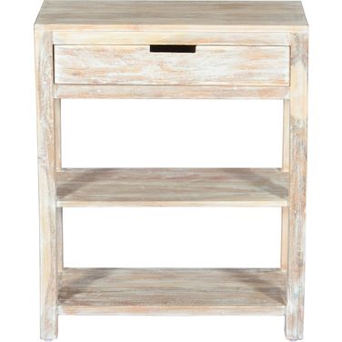 Reynolds 24 Inch Accent Table In White Wash