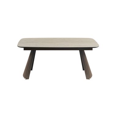 RH Warm Travertine Extension Dining Table