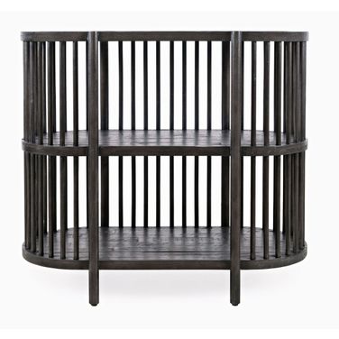Rhapsody 36 Inch Open Storage Console Bookcase In Black