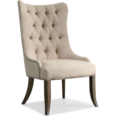 Rhapsody Beige Tufted Dining Chair Set of 2
