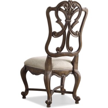 Rhapsody Beige Wood Back Side Chair Set of 2