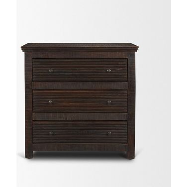 Rhett Reclaimed Wood 3-Drawer Cabinet In Natural Wood
