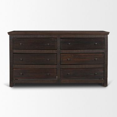 Rhett Reclaimed Wood 6-Drawer Cabinet In Natural Wood