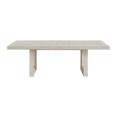 Rhiannon Rectangular Dining Table with 18 Inch Leaf In Antique White